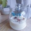 Bougie Cloche Cookie sur socle en bois