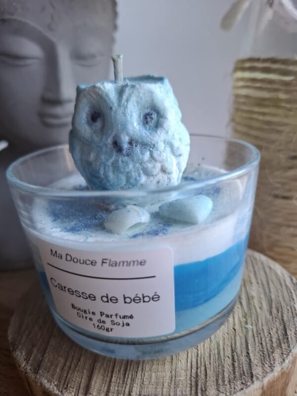 Bougie Hiboux Caresse de bébé