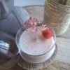 Bougie Cloche Lilas sur Socle en bois