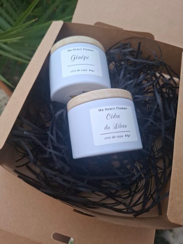 Coffret  bougies parfumées Génépi-Cèdre du Liban